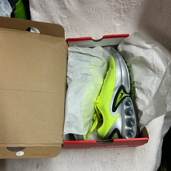 Nike Air Max Dn Shoes (DV3337-700, Volt/Volt Glow/Sequoia/Black) Men's 7